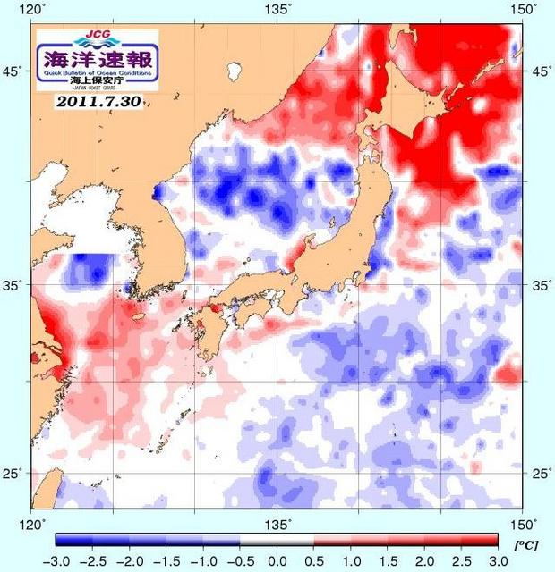 日々水温偏差図　20110730.JPG
